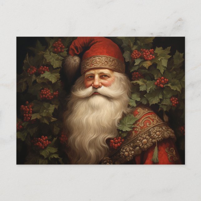 Postal Papá Noel vintage (Anverso)
