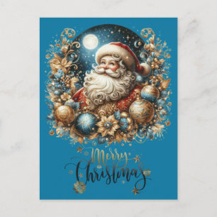 Postal Papá Noel y Feliz Navidad 