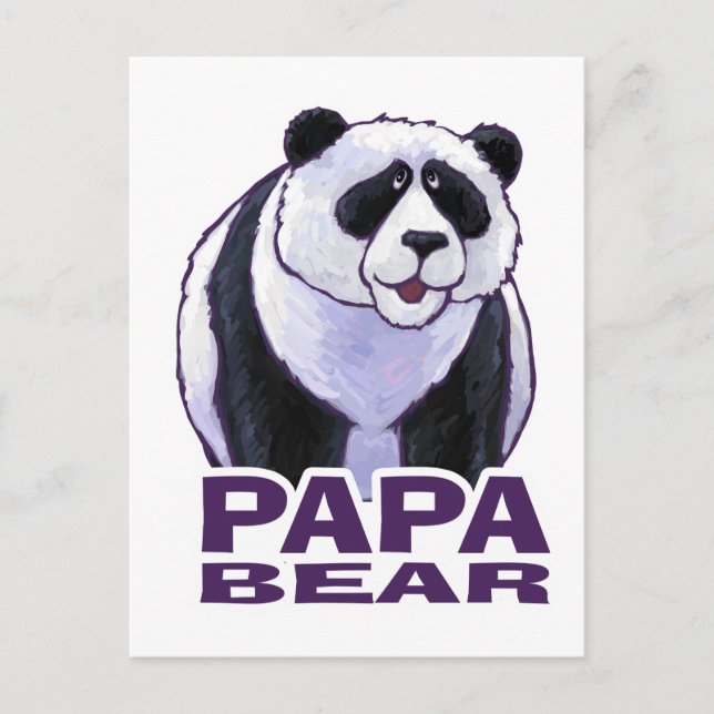 Postal Papa Panda Bear (Anverso)