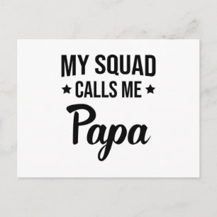 Postal Papá Papá Padre Día del Padre Mejor idea de regalo