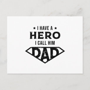 Postal Papá Papá Papá Noel Día del Padre Idea divertida d