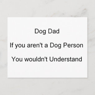 Postal Papá perro del día del padre