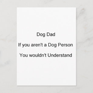 Postal Papá perro del día del padre
