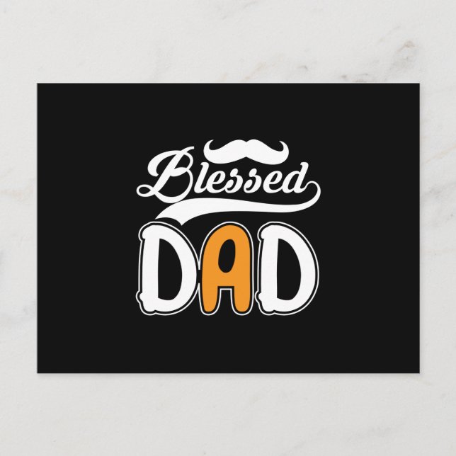 Postal Papá Regalos | Blessed Dad (Anverso)