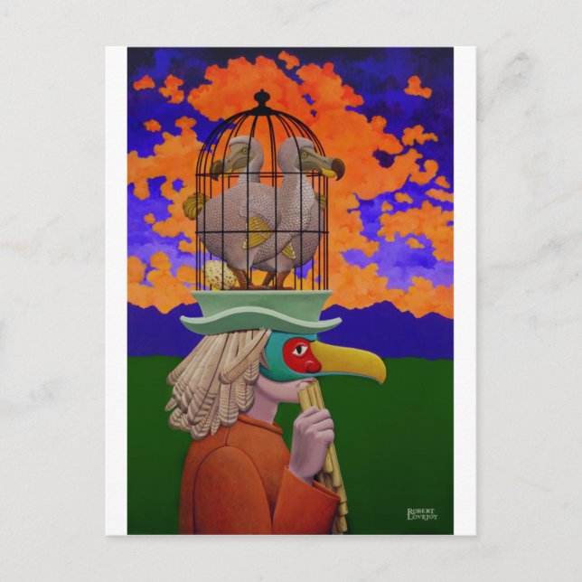 Postal Papageno o la Birdcatcher (Anverso)