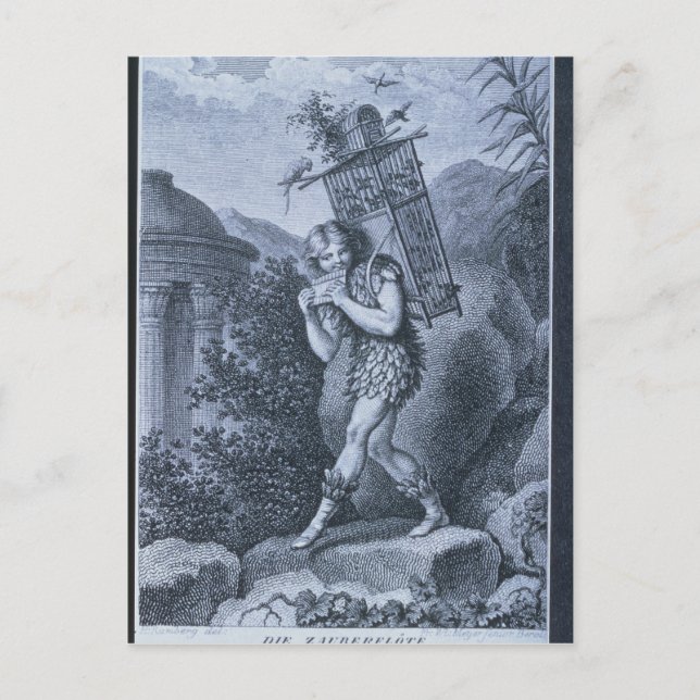 Postal Papageno: "Soy el mirador (Anverso)