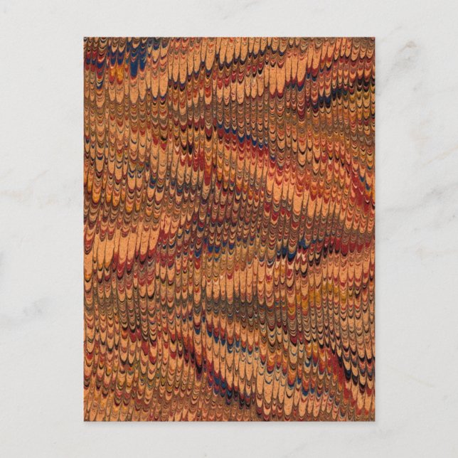 Postal Papel antiguo del siglo XVIII enmarañado (Anverso)