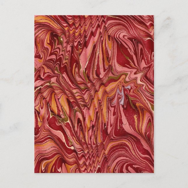 Postal Papel antiguo del siglo XVIII enmarañado (Anverso)