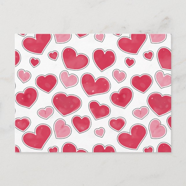 Postal Papel de ajuste de El día de San Valentín de paraí (Anverso)