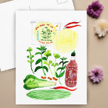 Postal Papel de arroz vietnamita rota la receta color de<br><div class="desc">Esta es una de mis comidas favoritas para preparar,  así que ¡pinté la receta para ti! ¡Revisa mi tienda para más!</div>