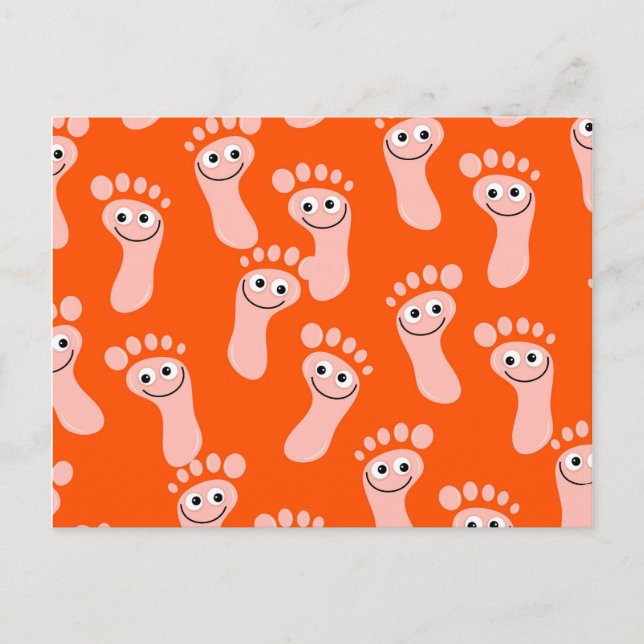 Postal Papel de fondo de la pluma de Happy Feet (Anverso)