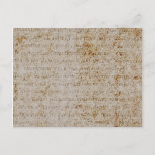 Postal Papel de pergamino viejo del texto del moreno de