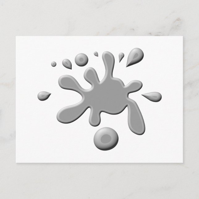 Postal Papel de pintura gris (Anverso)