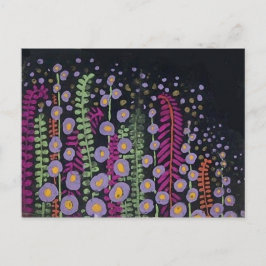 Postal Papel de tapiz de lavanda rosa fino francés