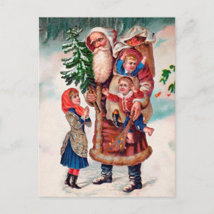 Postal Papel de uso de Santa María en niños