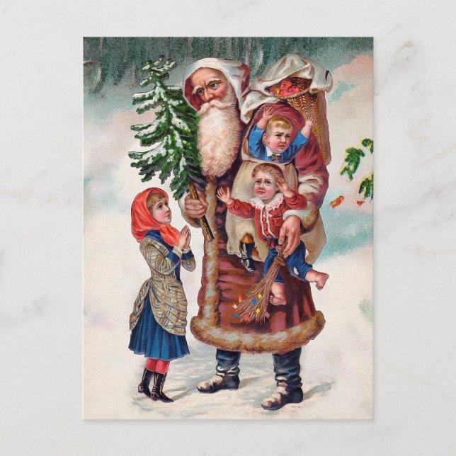 Postal Papel de uso de Santa María en niños (Anverso)