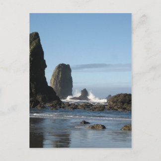 Postal Papel envolvente de Cannon Beach y Haystack Rock