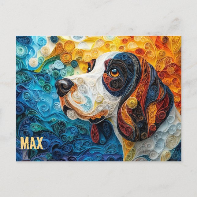 Postal Papel hebilla de base que aplacó el retrato de per (Anverso)