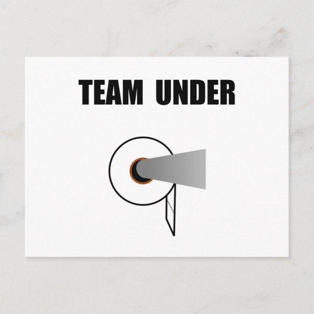 Postal Papel higiénico de equipo bajo (Anverso)