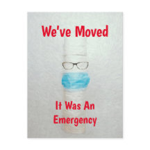 Papel higiénico divertido que hemos movido el nuev