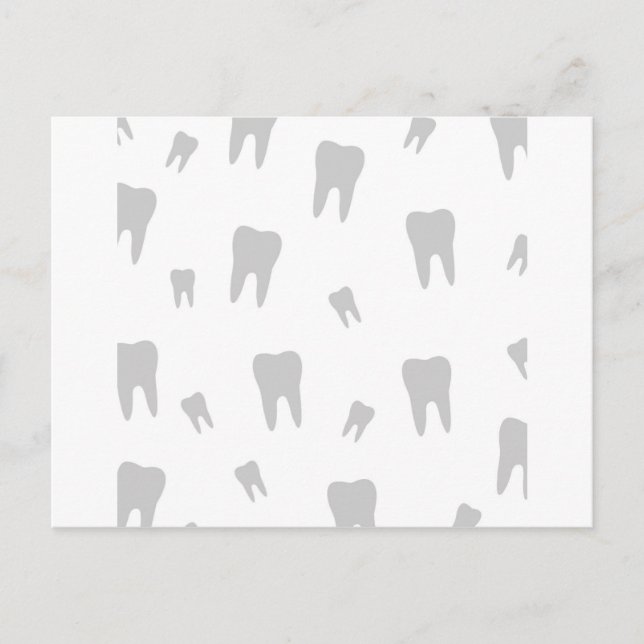 Postal Papel mural dental para dentista (Anverso)