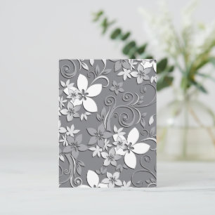 Postal Papel pintado de flores 2