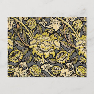 Postal Papel pintado floral de William Morris Wey Arts Cr