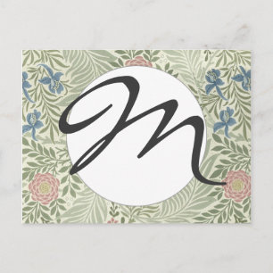 Postal Papel pintado floral Larkspur de William Morris