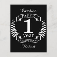 Papel Primer aniversario boda 1 año