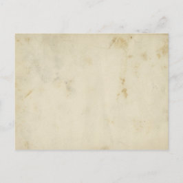 Postal Papel rojo rústico de edad avanzada en blanco