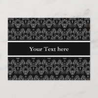 Papel tapiz de Damask de época - blanco + tu trase