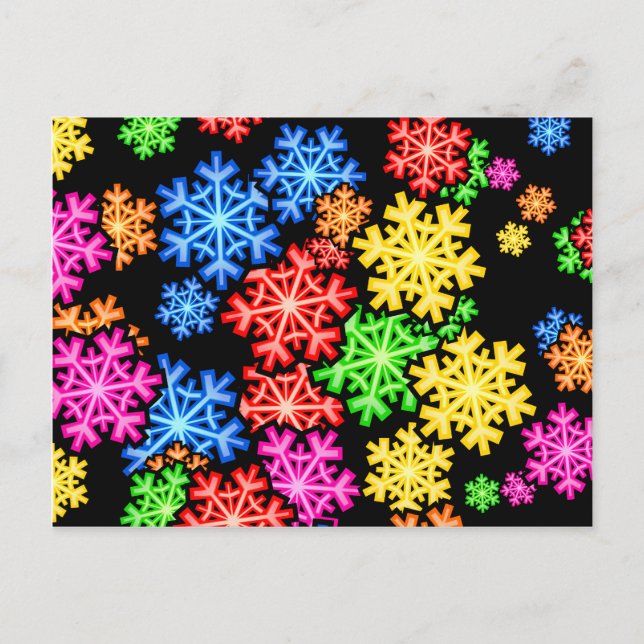 Postal Papel tapiz de Snowflake (Anverso)