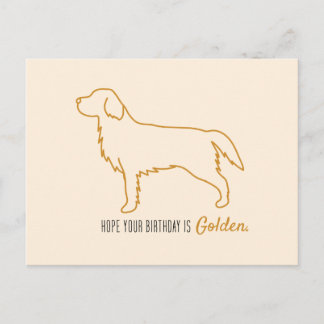 Postal Papel Tisu de Golden Retriever