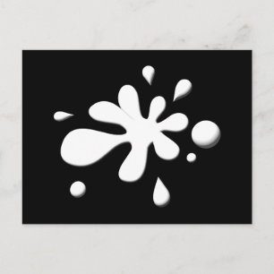 Postal Papelera de pintura blanca