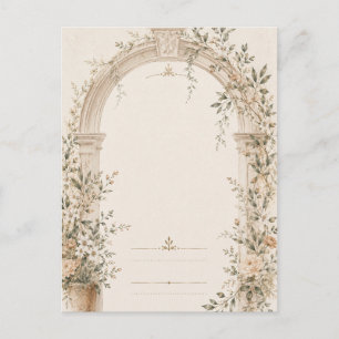 Postal Papelería de boda para ceremonias mediterráneas