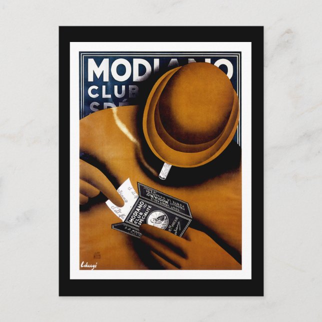 Postal Papeles de cigarrillo de Modiano (Anverso)