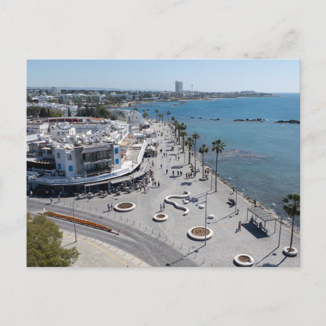 Postal Paphos Sea Front Walk by drone (Anverso)