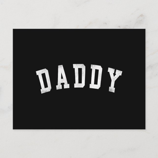 Postal Papi - clásico negrita papá del día del padre (Anverso)