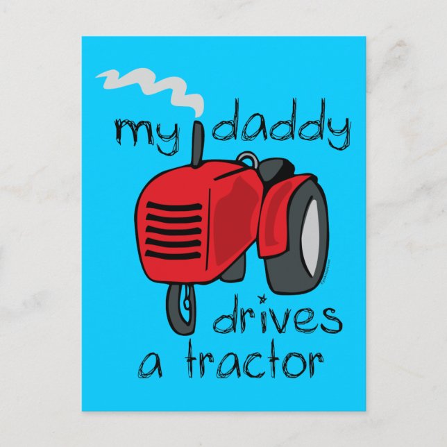 Postal Papi Controla Un Tractor (Anverso)