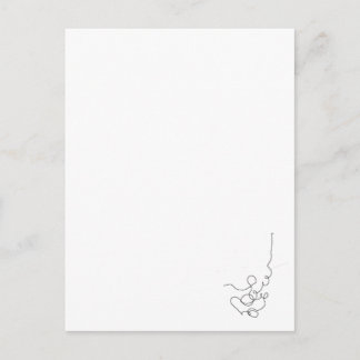 Postal papier, crayón