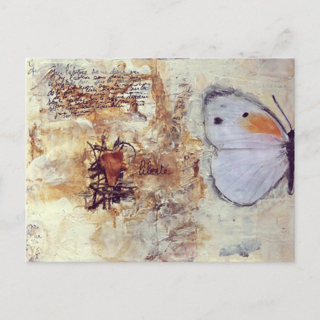 Postal papillón (Anverso)