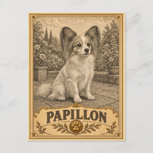Postal Papillon, Colección de Perros Antiguos