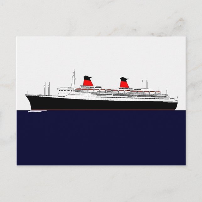 Postal Paquebot France (Anverso)