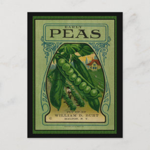 Postal Paquete de Semillas Vintage Tempranas