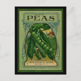 Postal Paquete de Semillas Vintage Tempranas