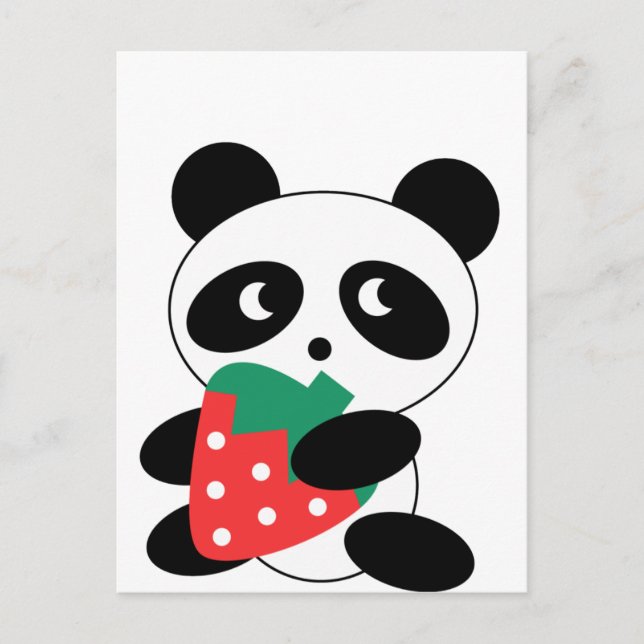 Postal Paquete Fiesta de Cute Panda (Anverso)