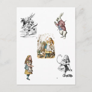 Postal Paquete Maravilla de Alicia en el País de las Mara