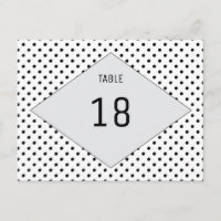 Paquetes de Polka Modernos Gris Número de tabla po