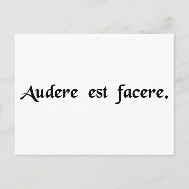 Postal Para atreverse es hace (Anverso)