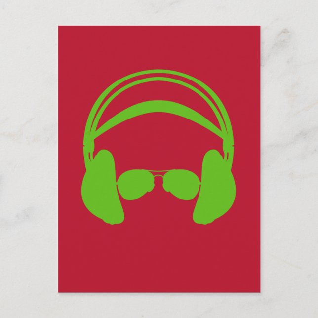 Postal para auriculares y gafas de sol (Anverso)